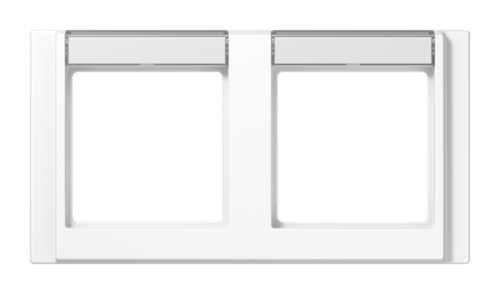 Рамка 2 поста JUNG A 500, горизонтальная, белый