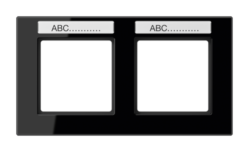 Рамка 2 поста JUNG A CREATION, черный