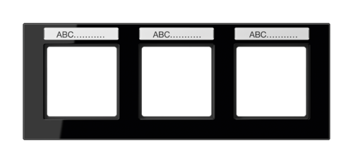 Рамка 3 поста JUNG A CREATION, черный