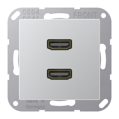 Розетка HDMI JUNG A 500, алюминий