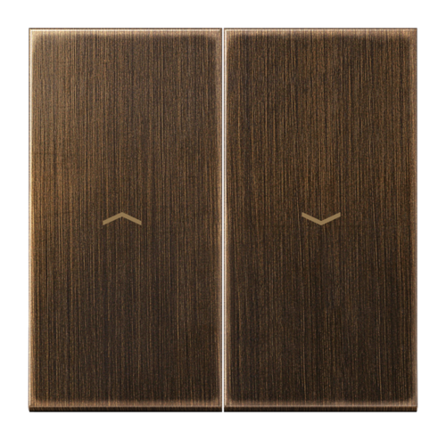 Клавиша для жалюзийного выключателя JUNG LS METAL, античная латунь