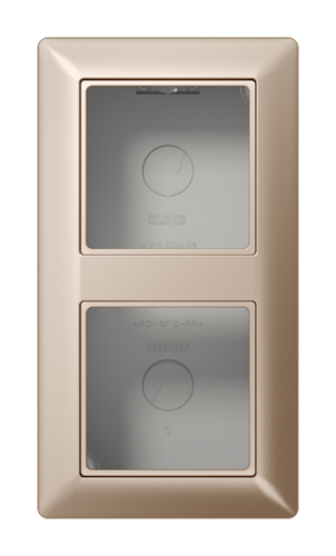 Коробка для накладного монтажа 2-кратная; шампань