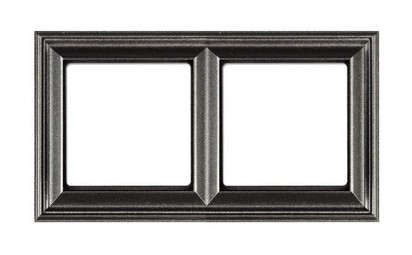 Рамка 2 поста JUNG ECO PROFI, антрацит