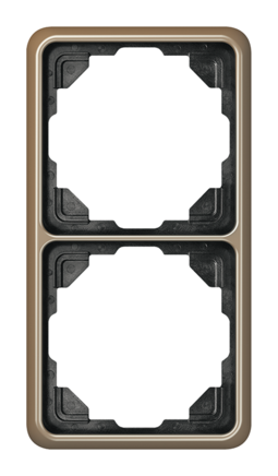 Рамка 2 поста JUNG CD 500, бронзовый