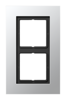 Рамка 2 поста JUNG LS PLUS, алюминий