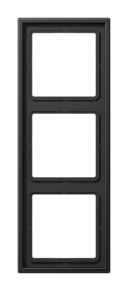 Рамка 3 поста JUNG LS METAL, антрацит