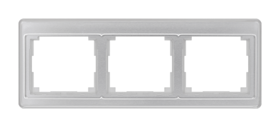 Рамка 3 поста JUNG SL 500, горизонтальная, серебристый