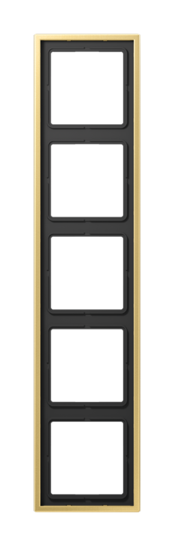 Рамка 5 постов JUNG LS METAL, латунь