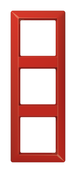 Рамка 3 поста JUNG AS 500, красный