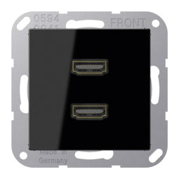 Розетка HDMI JUNG A 500, черный