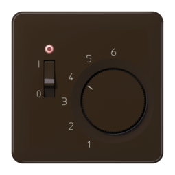 JUNG CD 500/CD plus Коричневая Накладка термостата комнатного с выкл. (мех TR231U, TR241U)