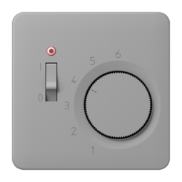 JUNG CD 500/CD plus Серая Накладка термостата комнатного с выкл. (мех TR231U, TR241U)